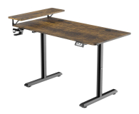 Ultradesk HIGHLANDER Elektryczna regulacja Brązowe - 1295842 - zdjęcie 4